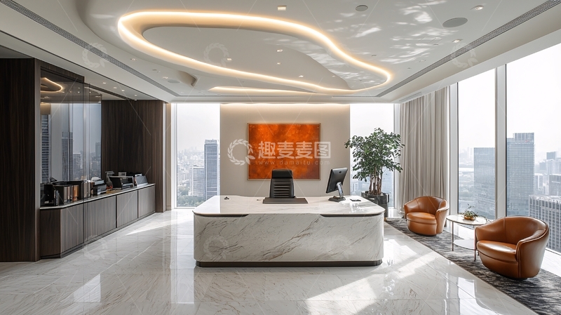 高清大图下载【趣麦麦图】现代简约办公室