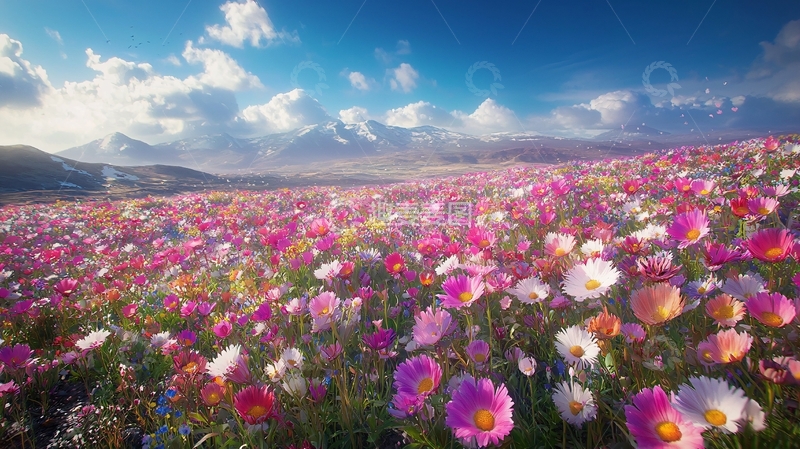 高清大图下载【趣麦麦图】彩色花海