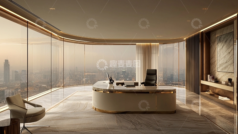 高清大图下载【趣麦麦图】现代奢华办公室