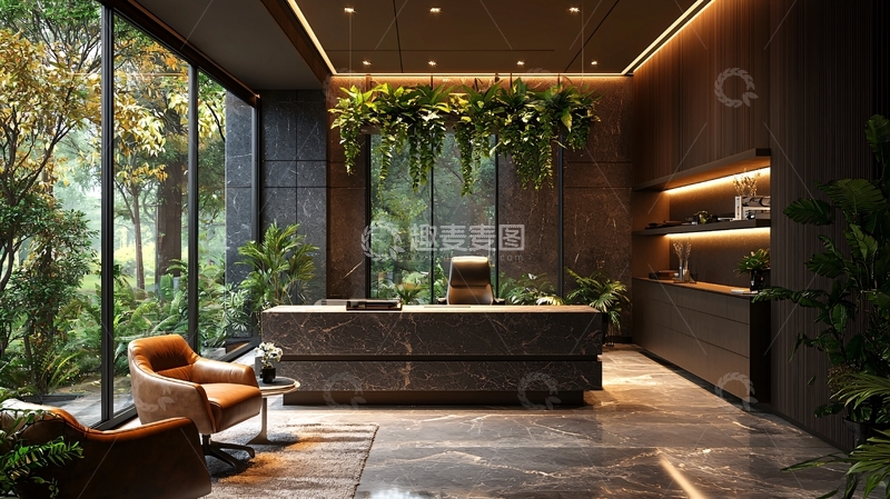 高清大图下载【趣麦麦图】室内接待台