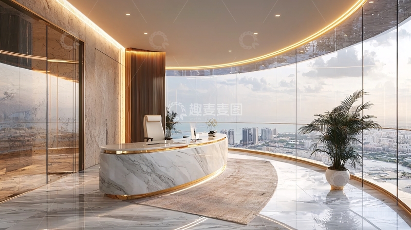 高清大图下载【趣麦麦图】现代豪华接待台