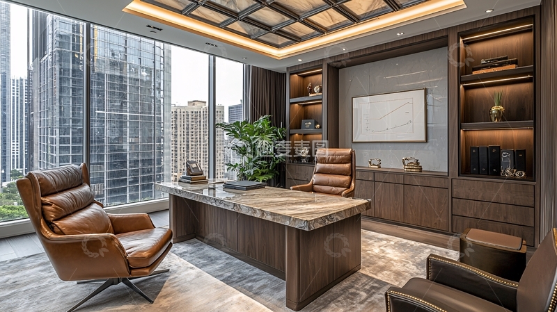 高清大图下载【趣麦麦图】现代简约高端商务办公室