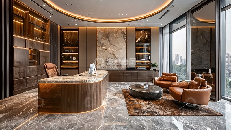 高清大图下载【趣麦麦图】豪华现代办公室