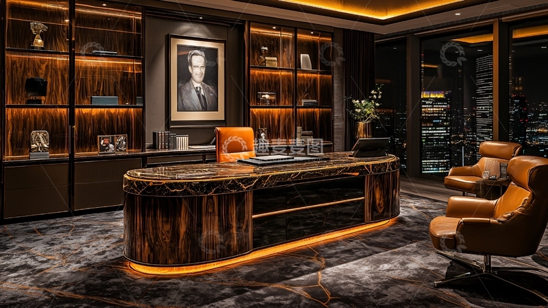 高清大图下载【趣麦麦图】豪华办公室室内设计