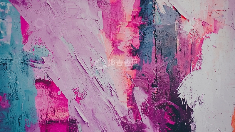 高清大图下载【趣麦麦图】抽象油画肌理