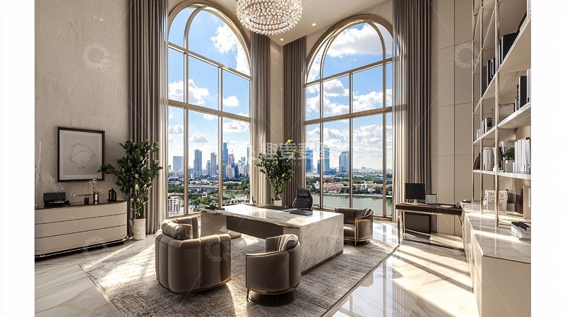 高清大图下载【趣麦麦图】豪华办公室