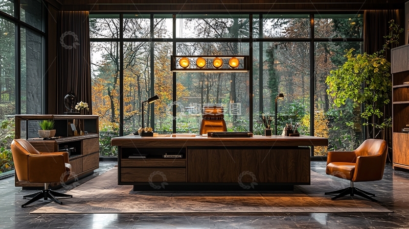 高清大图下载【趣麦麦图】宽敞明亮的办公室