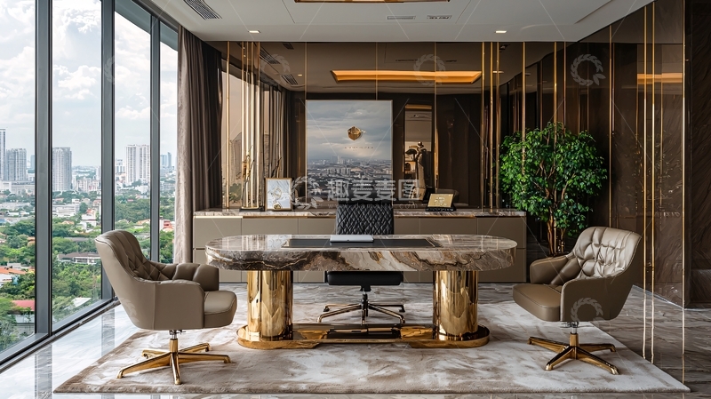 高清大图下载【趣麦麦图】豪华现代办公室