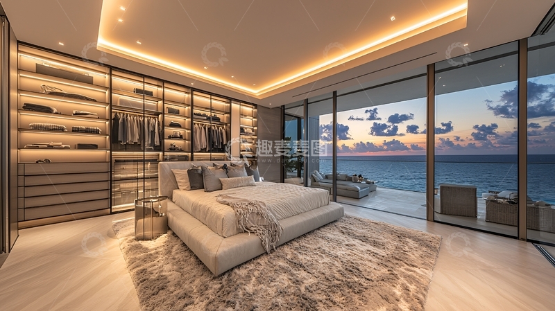 高清大图下载【趣麦麦图】豪华海景卧室