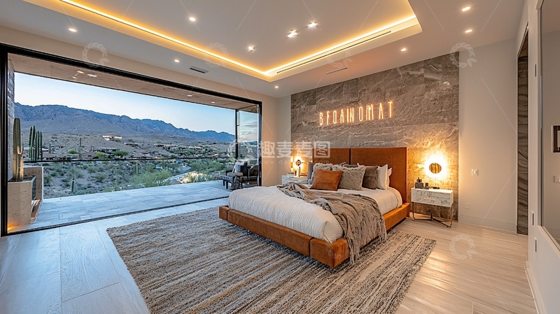 高清大图下载【趣麦麦图】现代简约卧室33