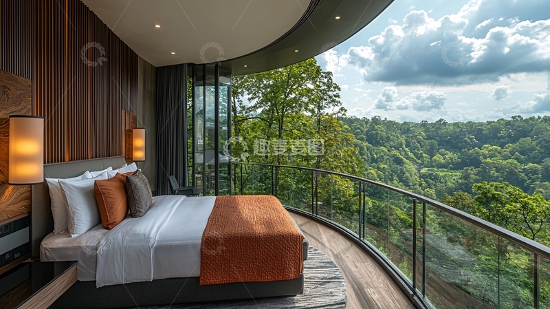 高清大图下载【趣麦麦图】卧室森林景观
