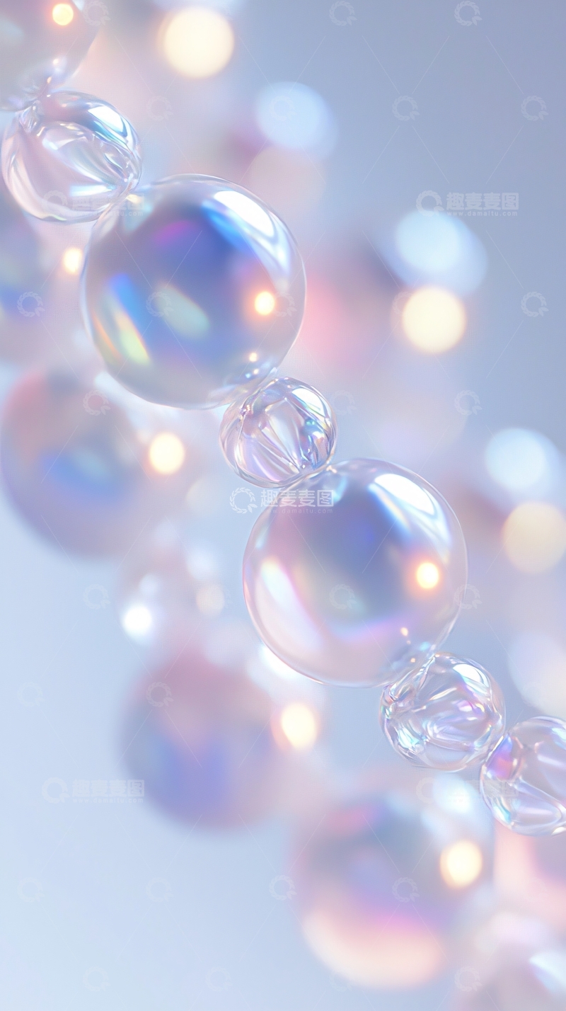 高清大图下载【趣麦麦图】梦幻光感珍珠项链