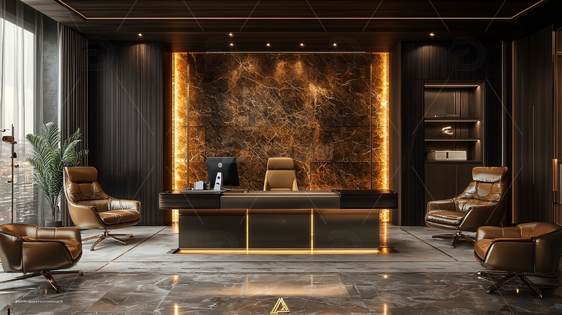 高端大气奢华总裁办公室