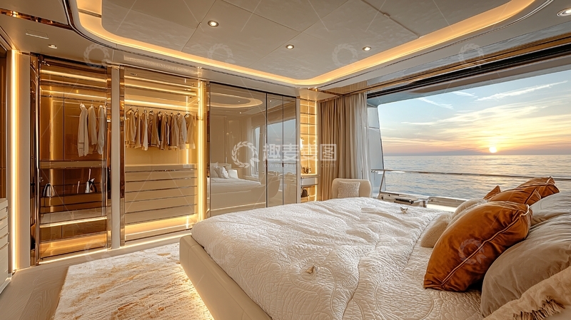 高清大图下载【趣麦麦图】海景卧室