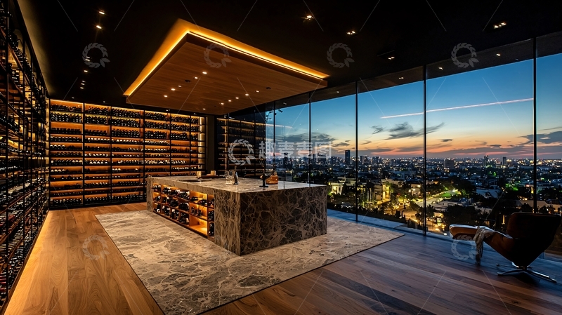 高清大图下载【趣麦麦图】豪华酒窖夜景
