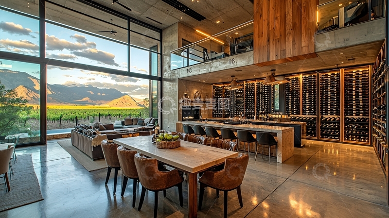 高清大图下载【趣麦麦图】室内设计与开阔景观