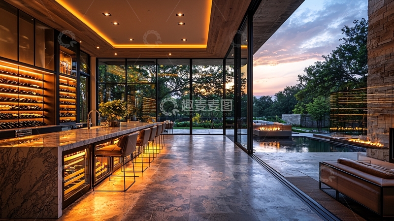 高清大图下载【趣麦麦图】奢华现代住宅内景