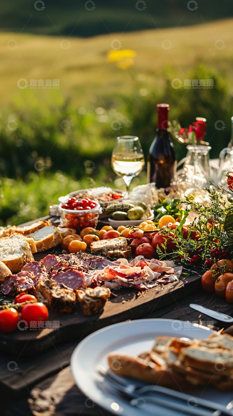 高清大图下载【趣麦麦图】户外野餐美食