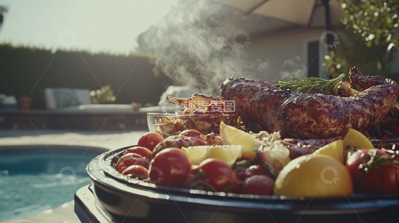 高清大图下载【趣麦麦图】户外烧烤美食