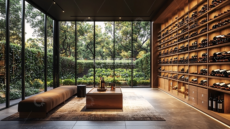 高清大图下载【趣麦麦图】现代酒窖景观