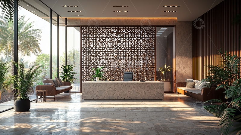 高清大图下载【趣麦麦图】现代接待区设计