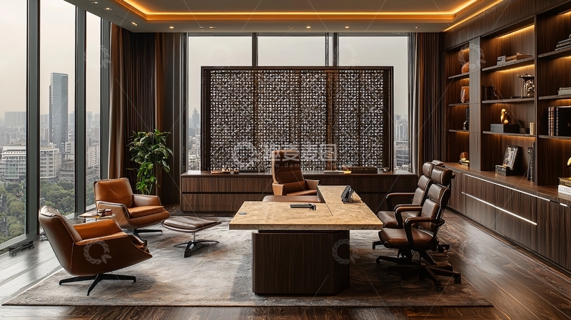 高清大图下载【趣麦麦图】豪华办公室