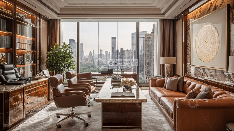 高清大图下载【趣麦麦图】奢华办公室全景
