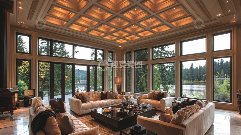 高清大图下载【趣麦麦图】豪华客厅