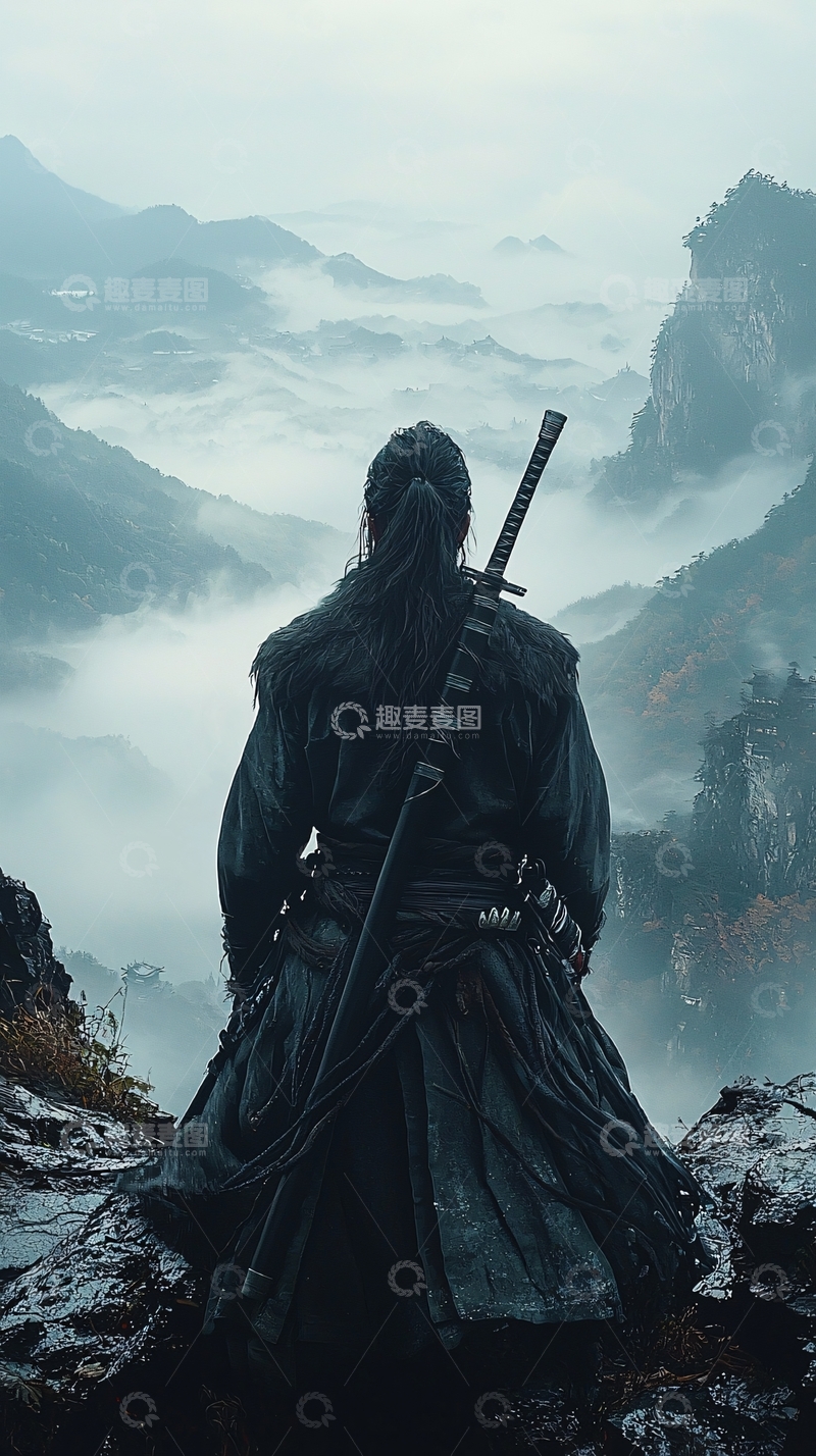 高清大图下载【趣麦麦图】武士