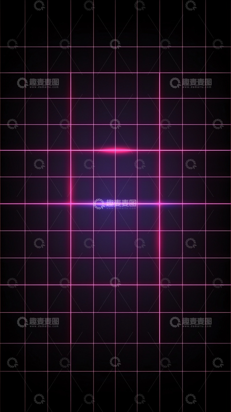 高清大图下载【趣麦麦图】复古霓虹灯格栅背景