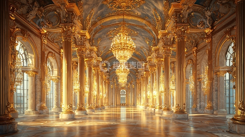 高清大图下载【趣麦麦图】富丽堂皇的金色大厅