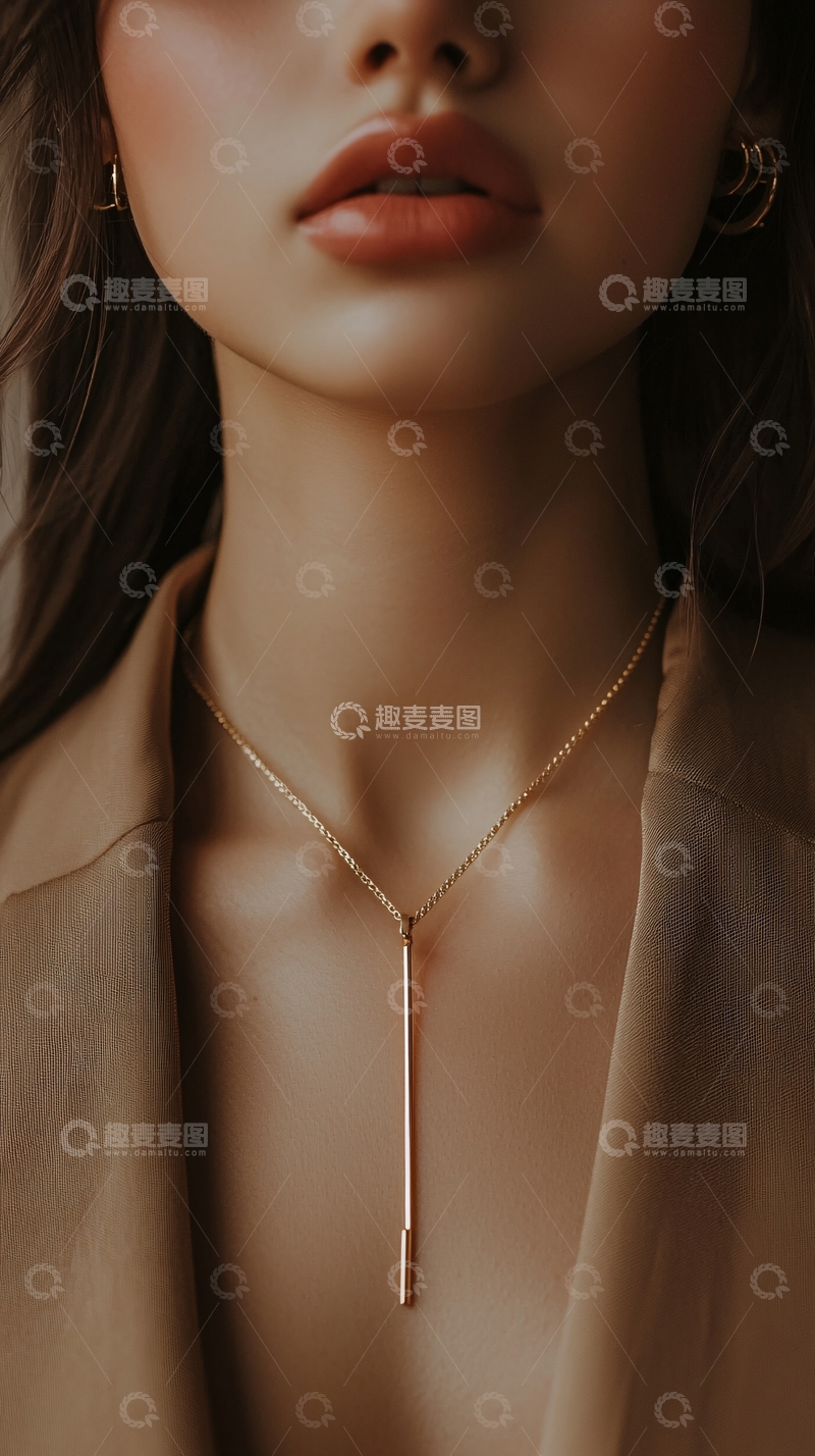 高清大图下载【趣麦麦图】精致锁骨链