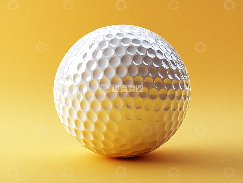 高清大图下载【趣麦麦图】白色高尔夫球特写