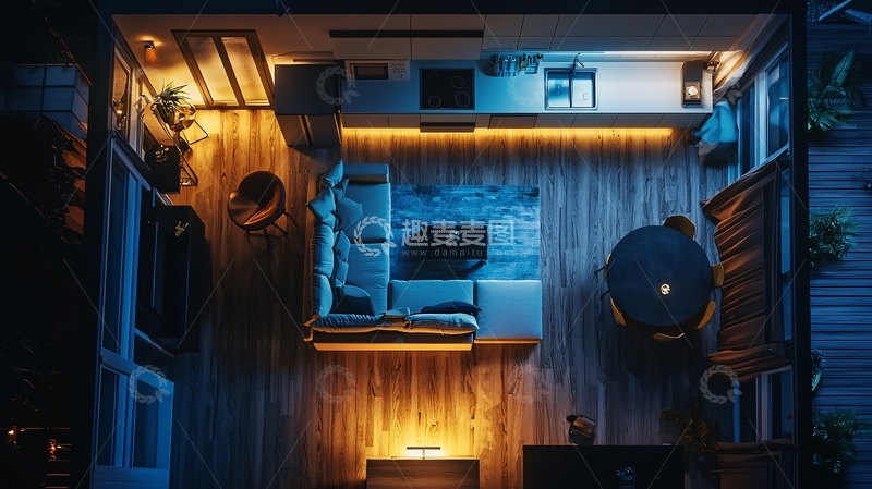 高清大图下载【趣麦麦图】夜景俯瞰图