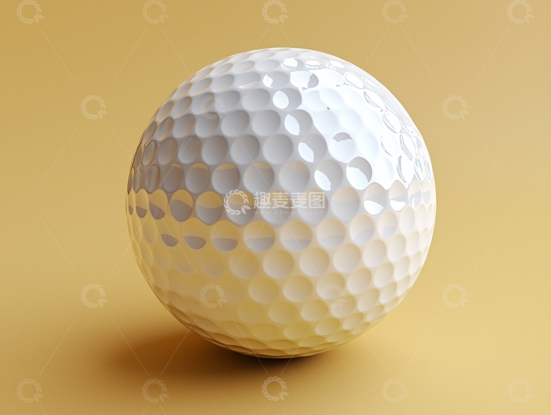 高清大图下载【趣麦麦图】白色高尔夫球特写