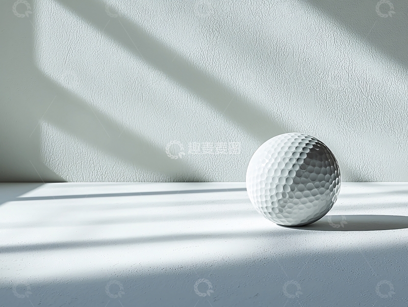 高清大图下载【趣麦麦图】光影下的白色高尔夫球