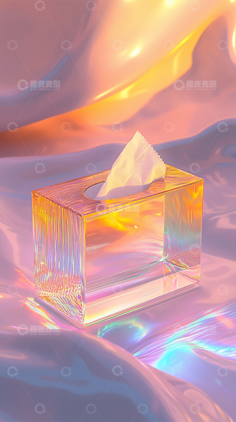 高清大图下载【趣麦麦图】透明亚克力纸巾盒