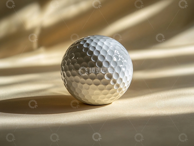 高清大图下载【趣麦麦图】高尔夫球在米色背景下