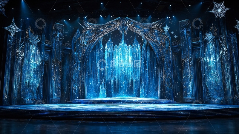 高清大图下载【趣麦麦图】冰雪主题舞台