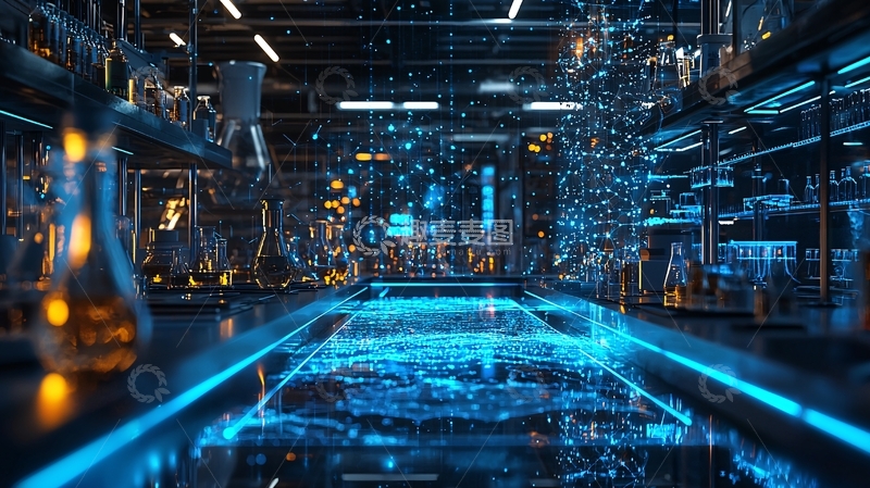 高清大图下载【趣麦麦图】未来科技感实验室