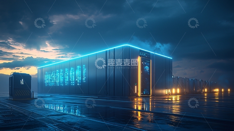 高清大图下载【趣麦麦图】未来主义数据中心