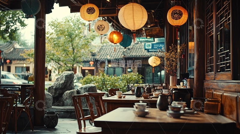 高清大图下载【趣麦麦图】古色古香的中国茶馆
