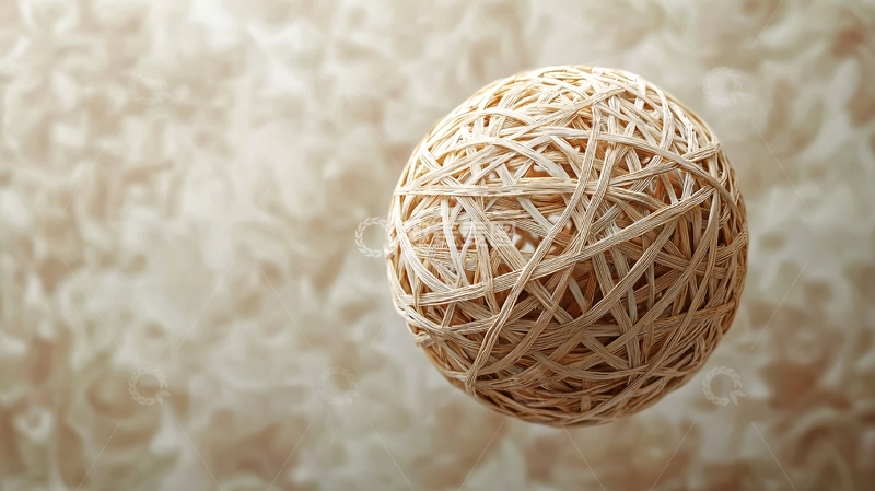 高清大图下载【趣麦麦图】橡胶圈缠绕的球体