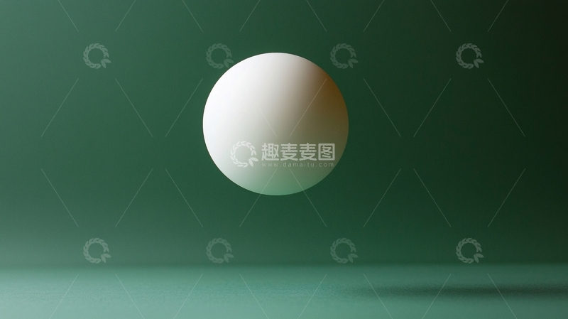 高清大图下载【趣麦麦图】悬浮的白色球体