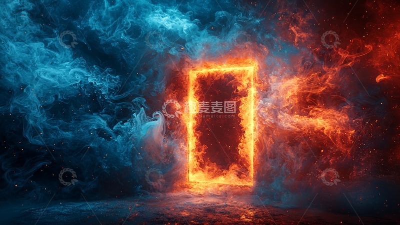 高清大图下载【趣麦麦图】火焰之门