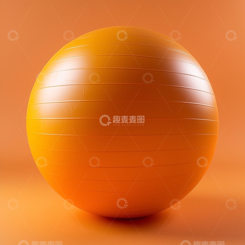 高清大图下载【趣麦麦图】橙色健身球