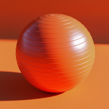 橙色健身球