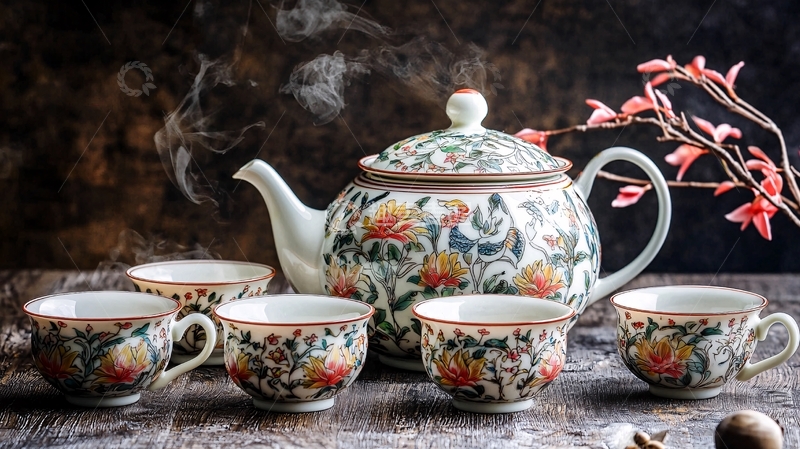 高清大图下载【趣麦麦图】中式茶具