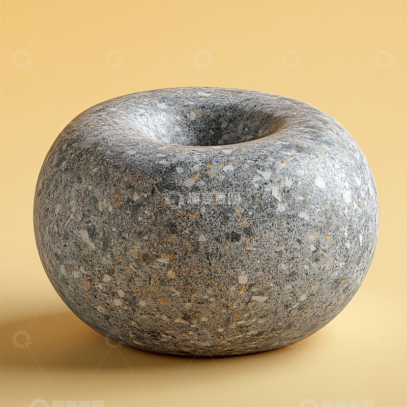 高清大图下载【趣麦麦图】灰色石质环状物体