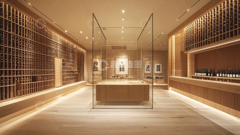 高清大图下载【趣麦麦图】木质酒窖展示空间